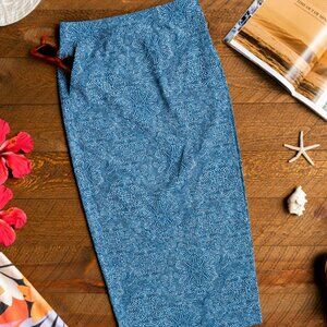NWT Rip Skirt, long, casella midnight blue, stain resistant, Med.